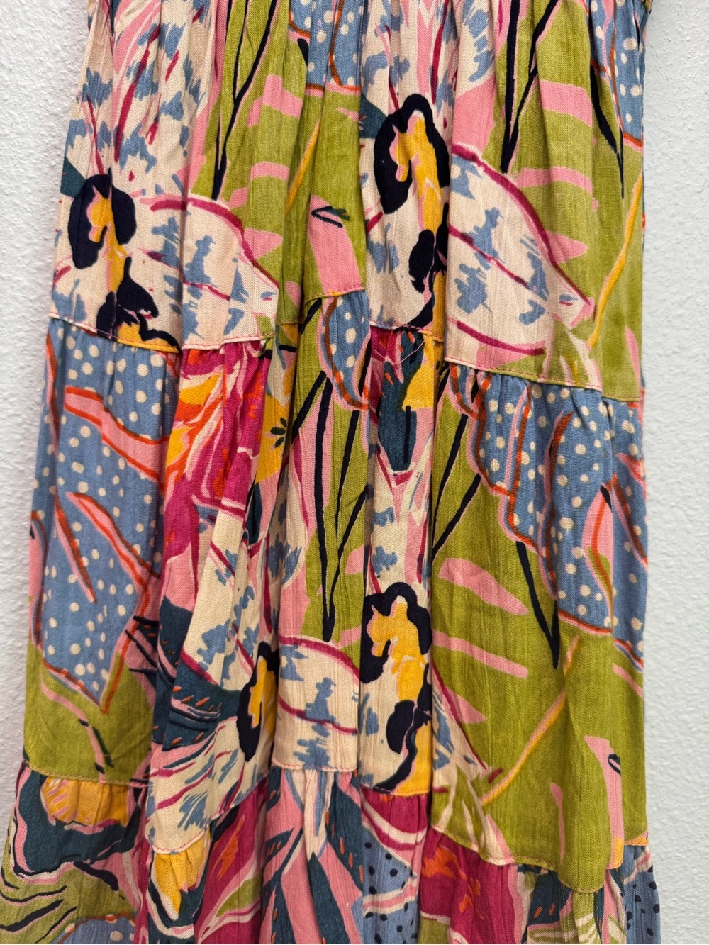 NWT Angie Multicolor Floral V-Neck Sundress, Various Sizes - Picture 5 of 6